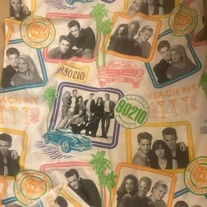 Beverly Hills 90210 vintage twin flat sheet